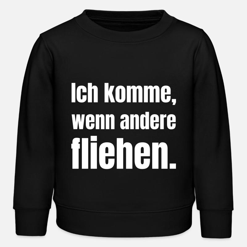 Ich komme, wenn andere fliehen. - Kinder Organic Sweatshirt Mini Changer von Stanley/Stella - Schwarz