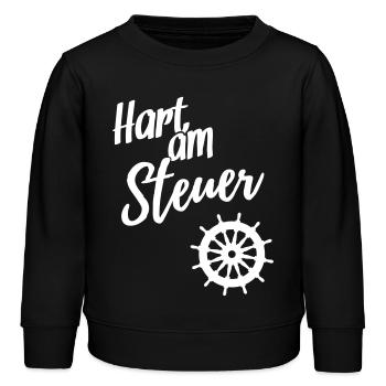 Hart am Steuer - Kinder Organic Sweatshirt Mini Changer von Stanley/Stella - Schwarz - Vorne - AI Model Kid Male (0cm)