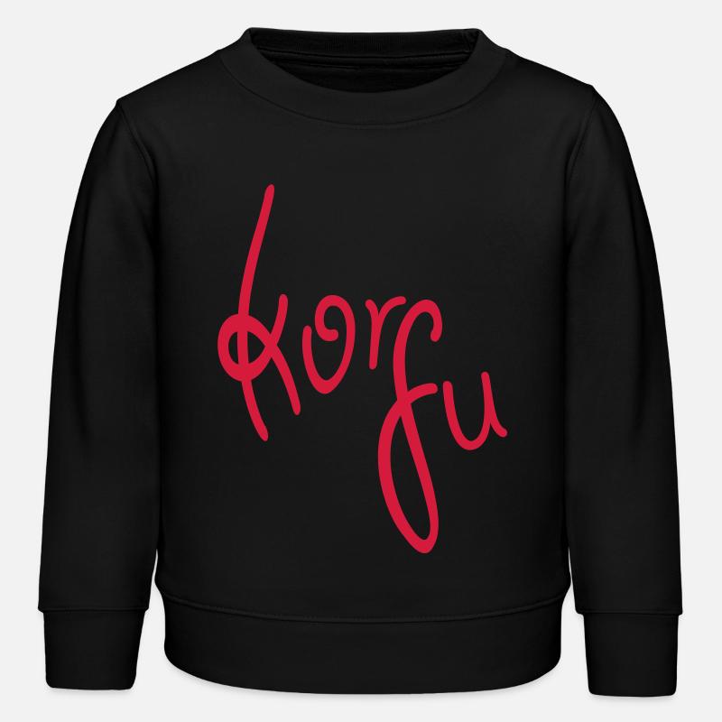 Corfou - Sweat enfant bio Stanley/Stella - noir