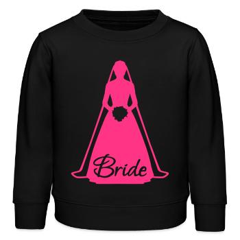 Bride - Kids Organic Sweatshirt by Stanley/Stella - black - Front - AI Model Kid Male (0cm)