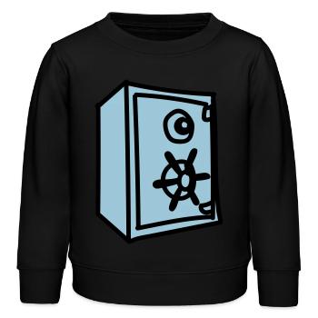 Tresor - Kinder Organic Sweatshirt Mini Changer von Stanley/Stella - Schwarz - Vorne - AI Model Kid Male (0cm)