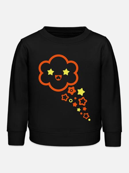 star - Kids Organic Sweatshirt by Stanley/Stella - black