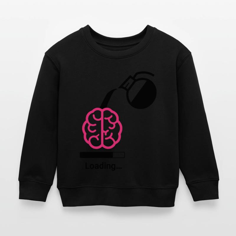 Coffee loading to Brain Kinder Organic Sweatshirt Mini Changer von Stanley/Stella