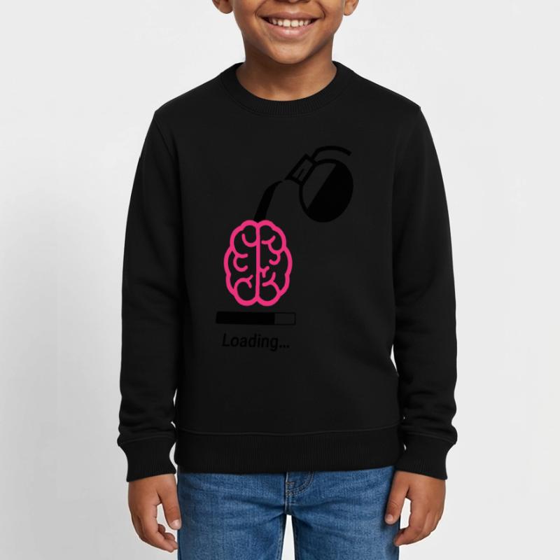 Coffee loading to Brain Kinder Organic Sweatshirt Mini Changer von Stanley/Stella