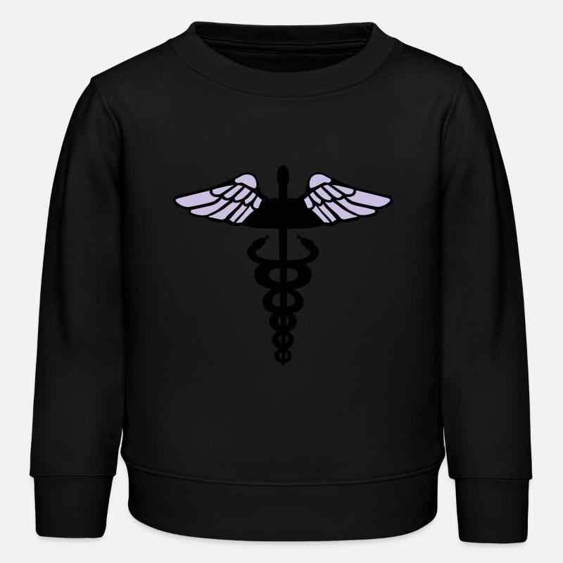 Caduceus - Kids Organic Sweatshirt by Stanley/Stella - black