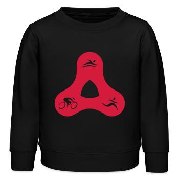 TRI triangle - Sweat enfant bio Stanley/Stella - noir - Devant - AI Model Kid Male (0cm)