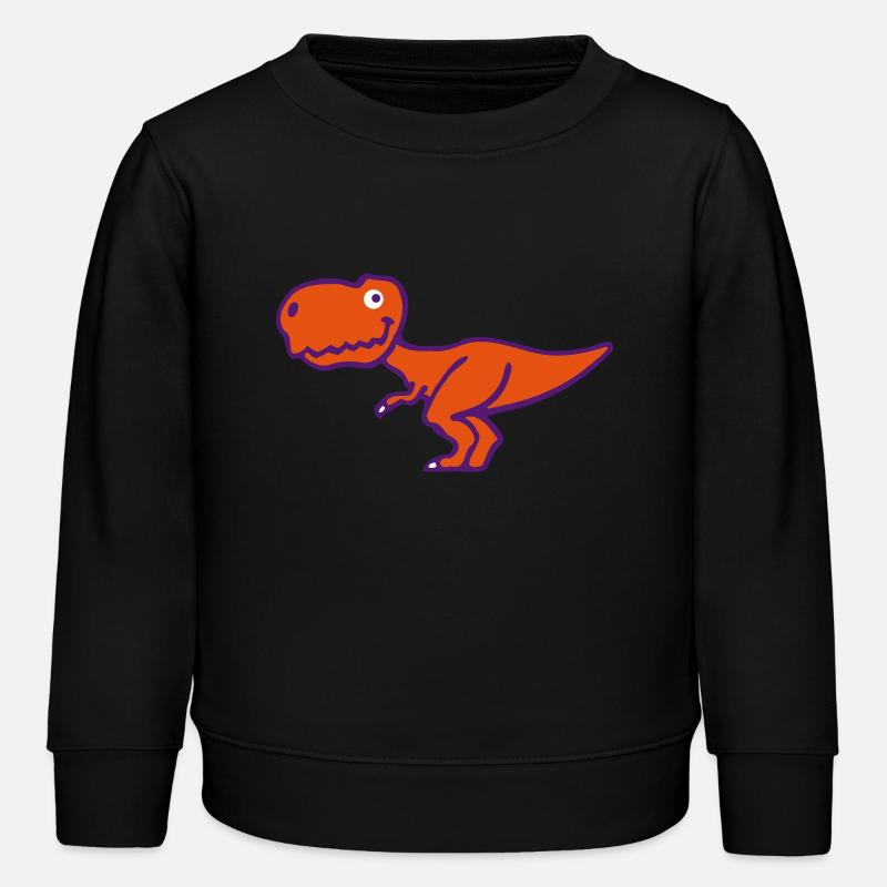 T-Rex - Kinder Organic Sweatshirt Mini Changer von Stanley/Stella - Schwarz