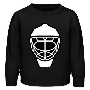 Hockey Mask neutral two-tone - Kids Organic Sweatshirt by Stanley/Stella - black - Front - AI Model Kid Male (0cm)