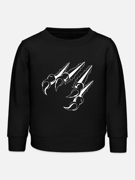 krallen 01 - Kinder Organic Sweatshirt Mini Changer von Stanley/Stella - Schwarz
