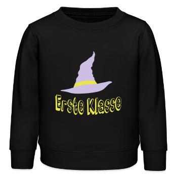 Zauberhut Erste Klasse - Kinder Organic Sweatshirt Mini Changer von Stanley/Stella - Schwarz - Vorne - AI Model Kid Male (0cm)