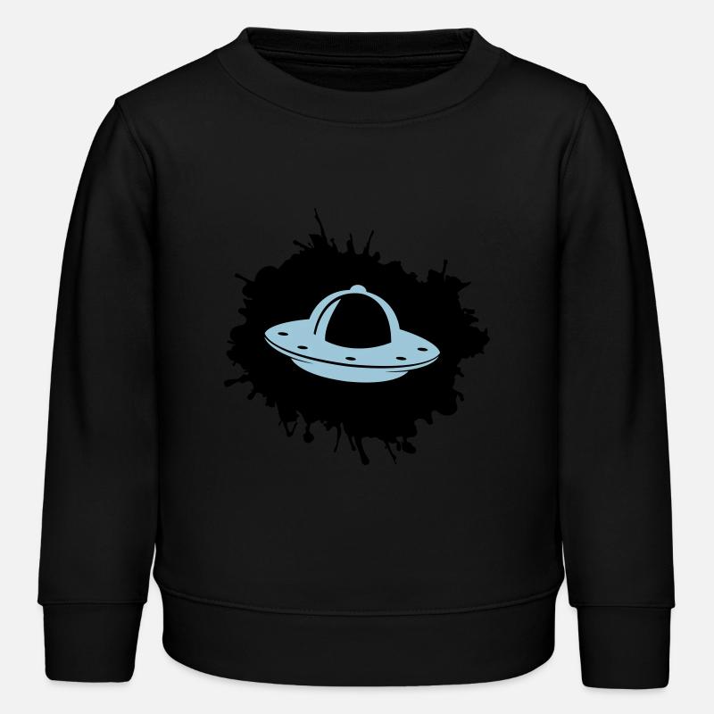 Ufo blobs - Kids Organic Sweatshirt by Stanley/Stella - black