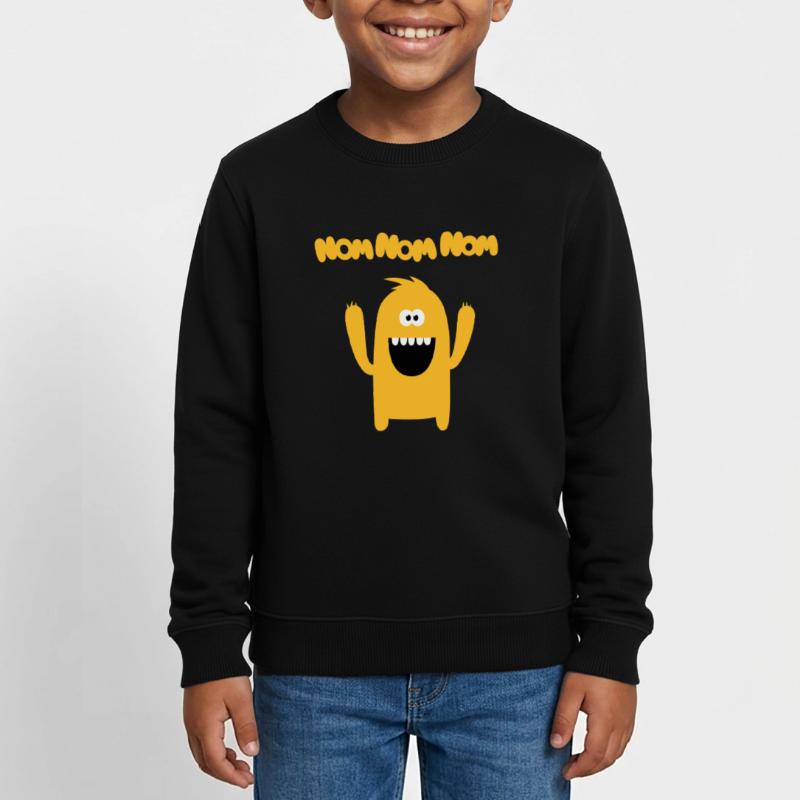 Om nom nom nom - monstre Sweat enfant bio Stanley/Stella
