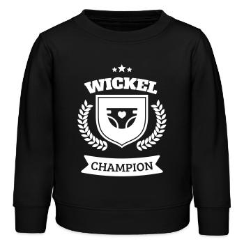 Champion du changement de couches couches - Sweat enfant bio Stanley/Stella - noir - Devant - AI Model Kid Male (0cm)
