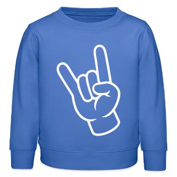 Fête de signature de la main - Sweat enfant bio Stanley/Stella - carolina blue - Devant - AI Model Kid Female (0cm)