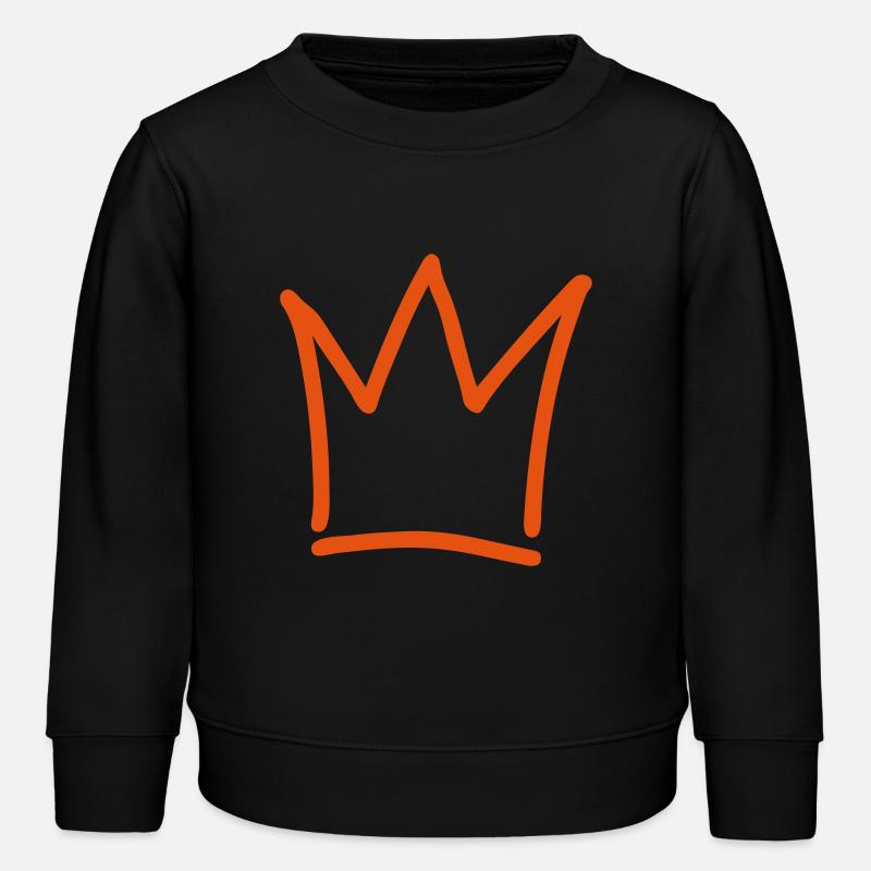 crown - Kids Organic Sweatshirt by Stanley/Stella - black
