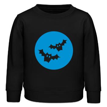 Fledermäuse - Kinder Organic Sweatshirt Mini Changer von Stanley/Stella - Schwarz - Vorne - AI Model Kid Male (0cm)