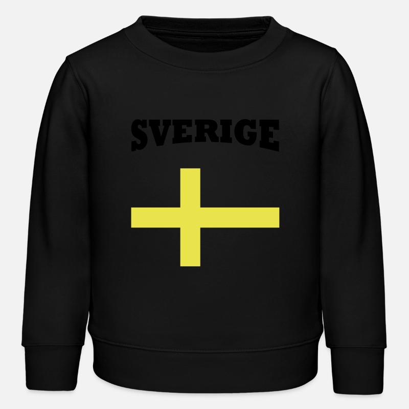Sverige - Kids Organic Sweatshirt by Stanley/Stella - black