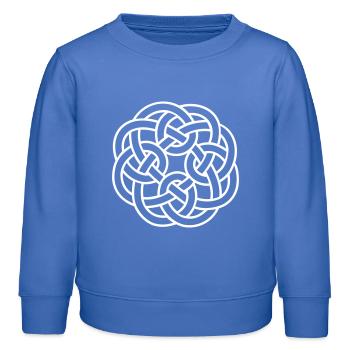 Keltisches Ornament - Kinder Organic Sweatshirt Mini Changer von Stanley/Stella - carolina Blue - Vorne - AI Model Kid Female (0cm)