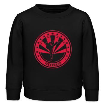 Taekwondo / Tae-Kwon-Do / Taekwon-Do / Kampfkünste - Kinder Organic Sweatshirt Mini Changer von Stanley/Stella - Schwarz - Vorne - AI Model Kid Male (0cm)