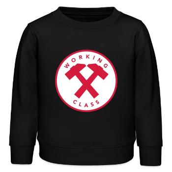 Classe ouvrière - Sweat enfant bio Stanley/Stella - noir - Devant - AI Model Kid Male (0cm)