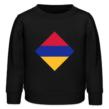 Arménie - Sweat enfant bio Stanley/Stella - noir - Devant - AI Model Kid Male (0cm)
