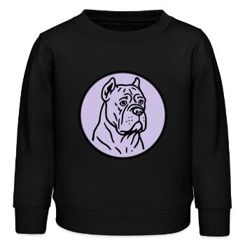 Mastif - Kinder Organic Sweatshirt Mini Changer von Stanley/Stella - Schwarz - Vorne - AI Model Kid Male (0cm)