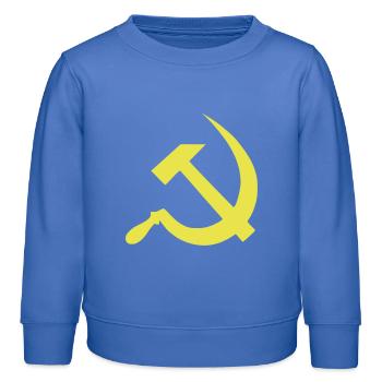 Soviétique de marteau et la faucille - Sweat enfant bio Stanley/Stella - carolina blue - Devant - AI Model Kid Female (0cm)