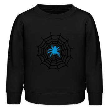 spider man toile d'Araignée - Sweat enfant bio Stanley/Stella - noir - Devant - AI Model Kid Male (0cm)