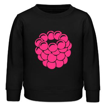 himbeere - Kinder Organic Sweatshirt Mini Changer von Stanley/Stella - Schwarz - Vorne - AI Model Kid Male (0cm)