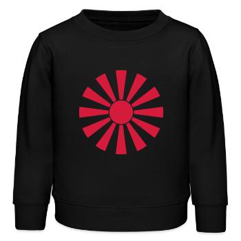 Japanisches Wappen 014 - Kinder Organic Sweatshirt Mini Changer von Stanley/Stella - Schwarz - Vorne - AI Model Kid Male (0cm)