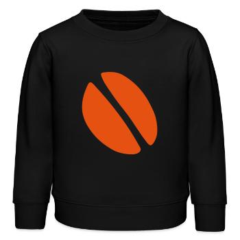 Les grains de café - Sweat enfant bio Stanley/Stella - noir - Devant - AI Model Kid Male (0cm)