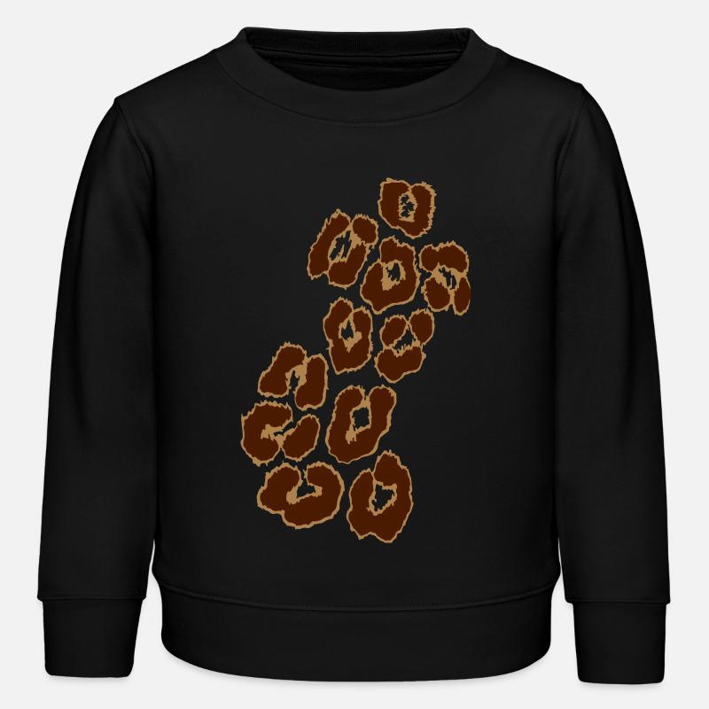 Leopard_V1 - Kinder Organic Sweatshirt Mini Changer von Stanley/Stella - Schwarz