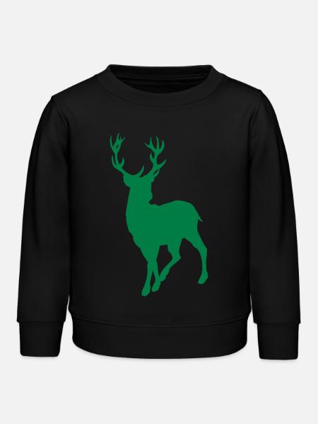reh - Kinder Organic Sweatshirt Mini Changer von Stanley/Stella - Schwarz