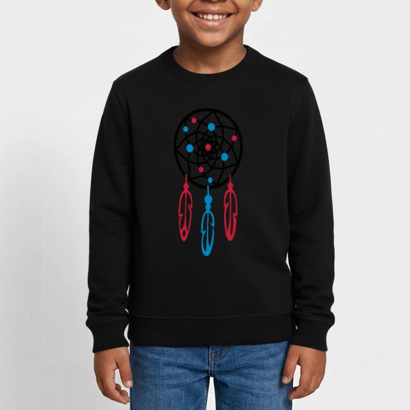 Traumfänger / Dreamcatcher PERLEN Kinder Organic Sweatshirt Mini Changer von Stanley/Stella