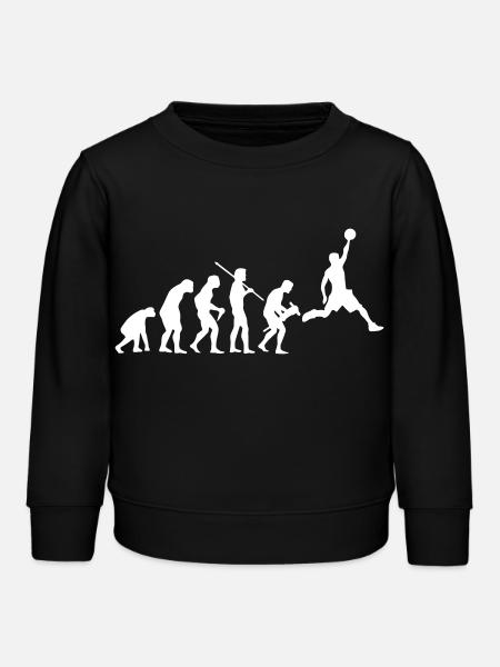 BASKETBALL EVOLUTION - Kinder Organic Sweatshirt Mini Changer von Stanley/Stella - Schwarz