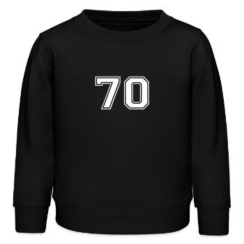 70 - Kinder Organic Sweatshirt Mini Changer von Stanley/Stella - Schwarz - Vorne - AI Model Kid Male (0cm)