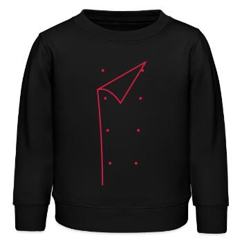 Kochjacke, Koch - Kinder Organic Sweatshirt Mini Changer von Stanley/Stella - Schwarz - Vorne - AI Model Kid Male (0cm)