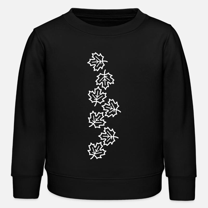 Ahornblatt Herbstlich - Kinder Organic Sweatshirt Mini Changer von Stanley/Stella - Schwarz