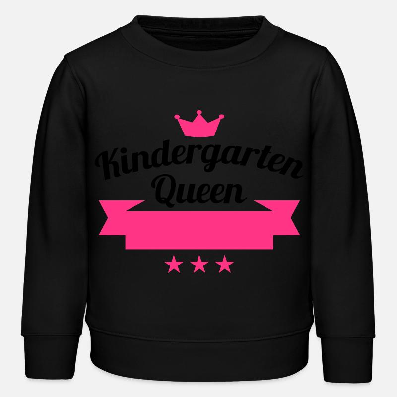 Kindergarten Queen Mädchen - Kinder Organic Sweatshirt Mini Changer von Stanley/Stella - Schwarz
