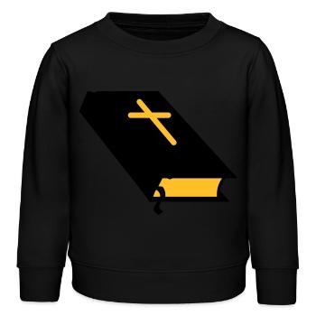 Bible - Sweat enfant bio Stanley/Stella - noir - Devant - AI Model Kid Male (0cm)