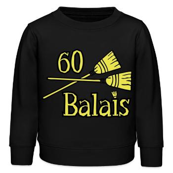 60 Jahre Besen - Kinder Organic Sweatshirt Mini Changer von Stanley/Stella - Schwarz - Vorne - AI Model Kid Male (0cm)