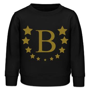 H - Sweat enfant bio Stanley/Stella - noir - Devant - AI Model Kid Male (0cm)
