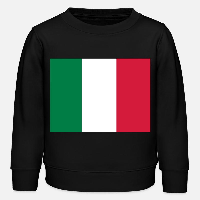 fahne_italien - Kinder Organic Sweatshirt Mini Changer von Stanley/Stella - Schwarz