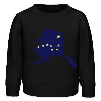 Alaska - Sweat enfant bio Stanley/Stella - noir - Devant - AI Model Kid Male (0cm)