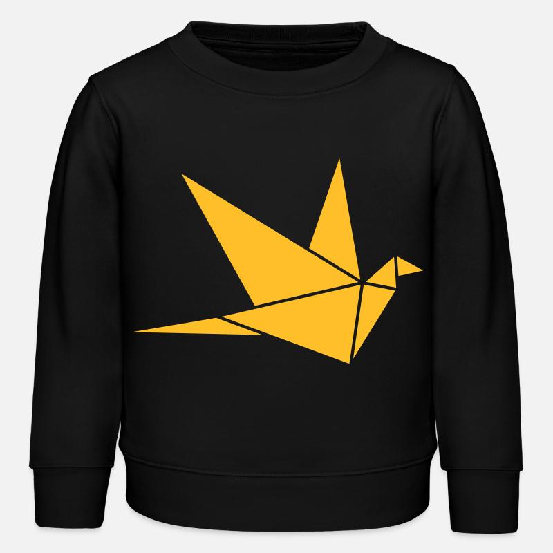 Origami: Taube - Sweat enfant bio Stanley/Stella - noir