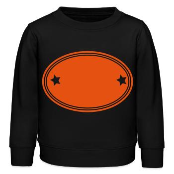 frame - Kids Organic Sweatshirt by Stanley/Stella - black - Front - AI Model Kid Male (0cm)
