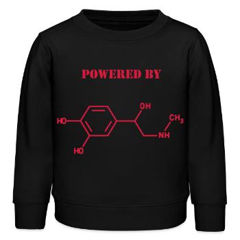 Powered by adrenaline - Sweat enfant bio Stanley/Stella - noir - Devant - AI Model Kid Male (0cm)