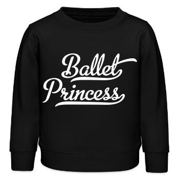 Ballett Prinzessin - Kinder Organic Sweatshirt Mini Changer von Stanley/Stella - Schwarz - Vorne - AI Model Kid Male (0cm)