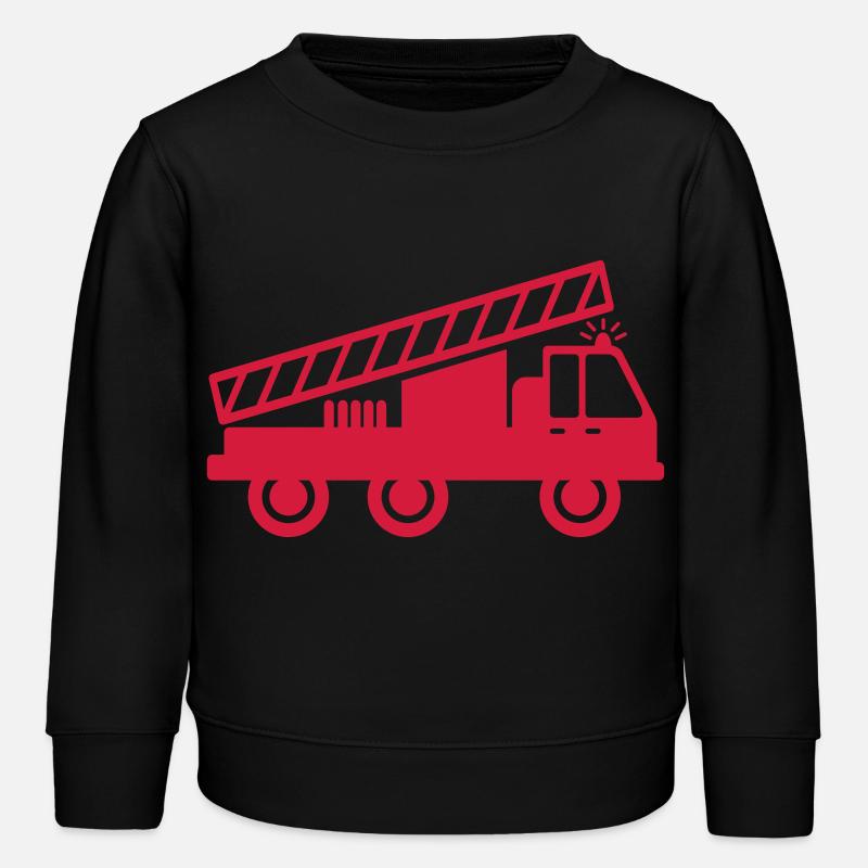 Feuerwehr - Kinder Organic Sweatshirt Mini Changer von Stanley/Stella - Schwarz