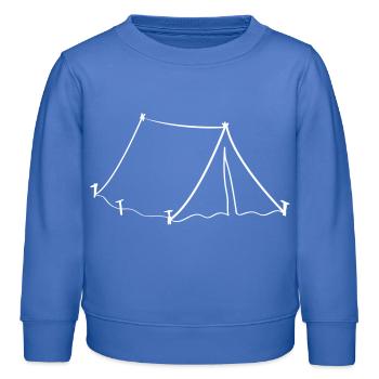 tente - Sweat enfant bio Stanley/Stella - carolina blue - Devant - AI Model Kid Female (0cm)